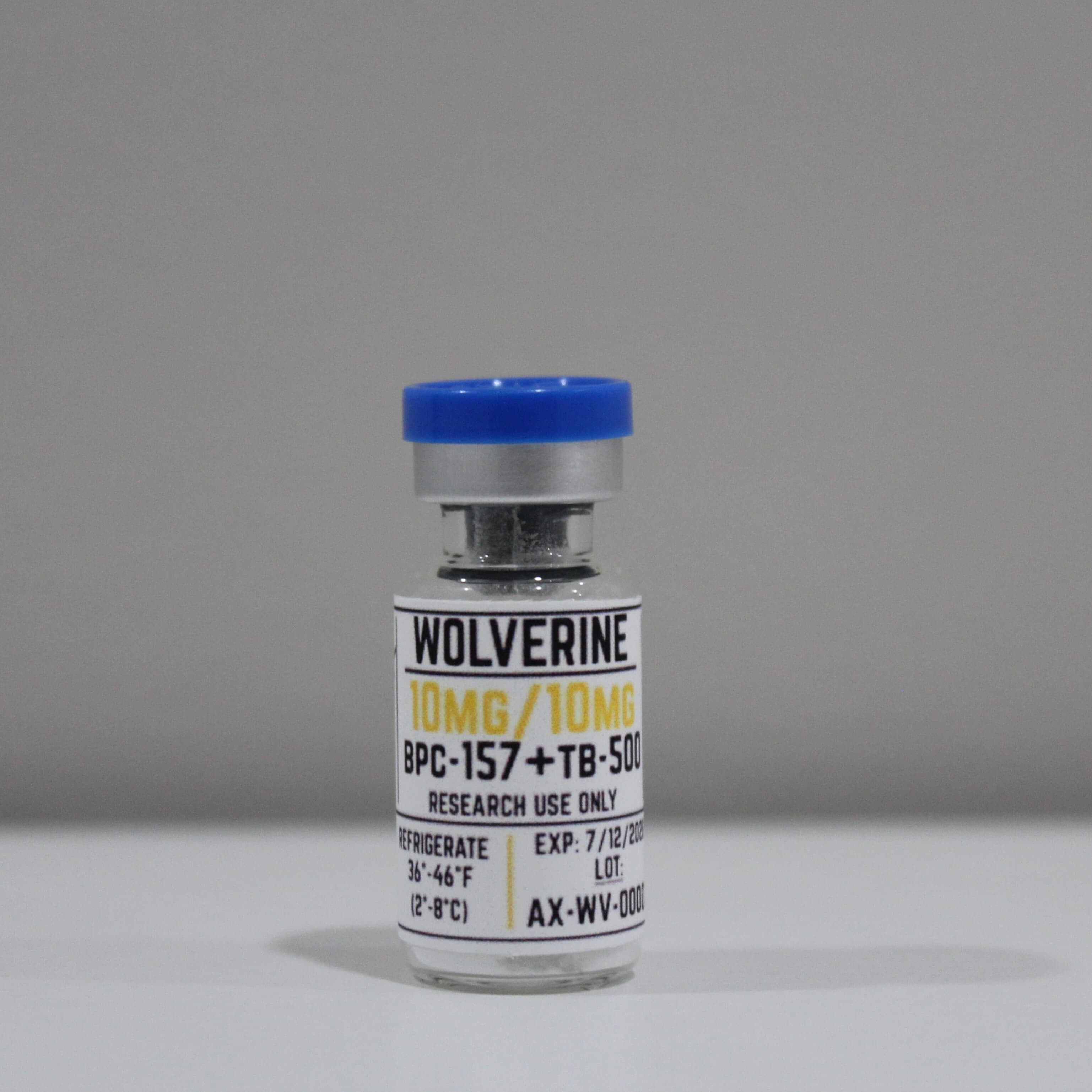 Wolverine Blend 10/10mg research peptide vial, ≥99% (HPLC) purity, COA verified