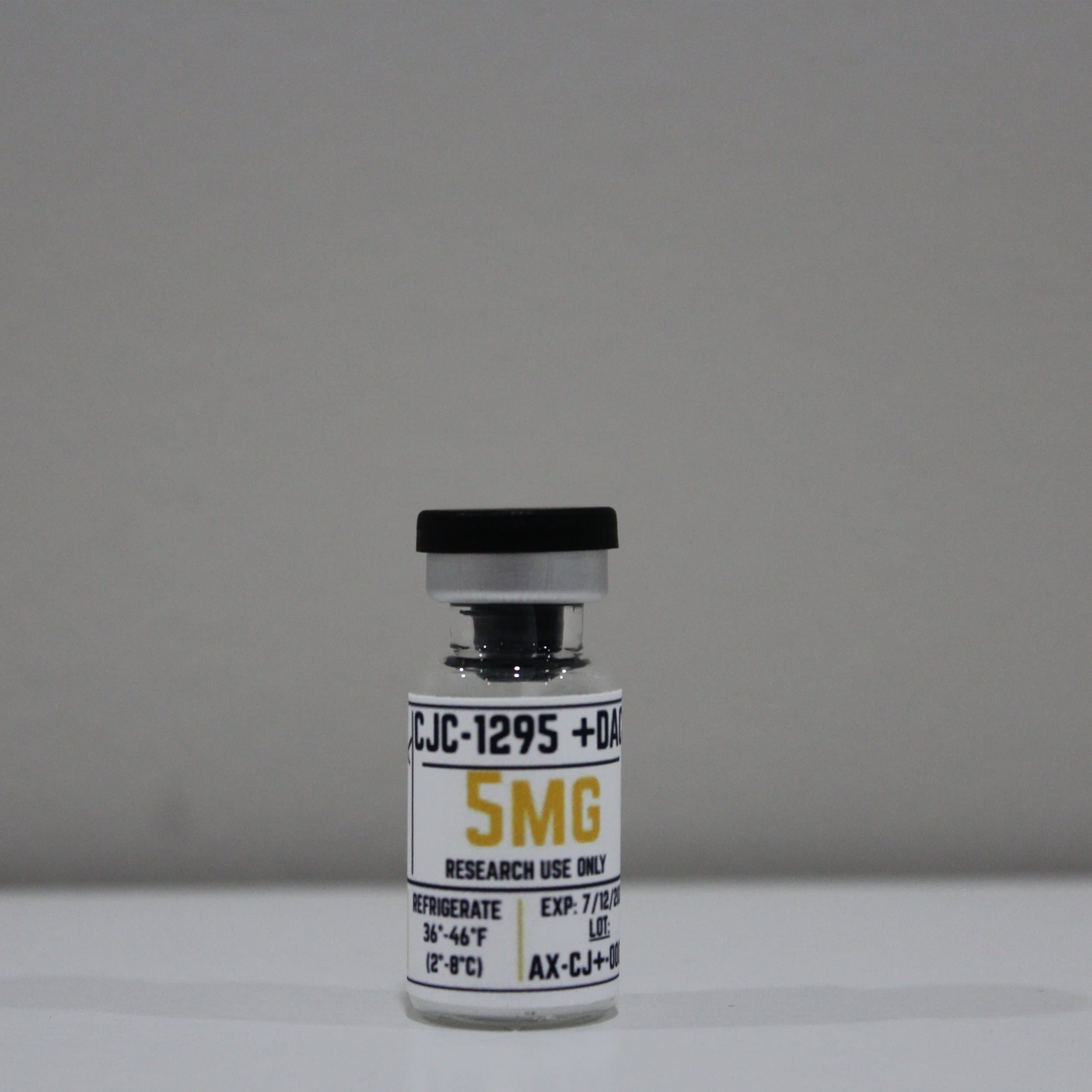 CJC-1295 (DAC) 5mg research peptide vial, ≥99% (HPLC) purity, COA verified